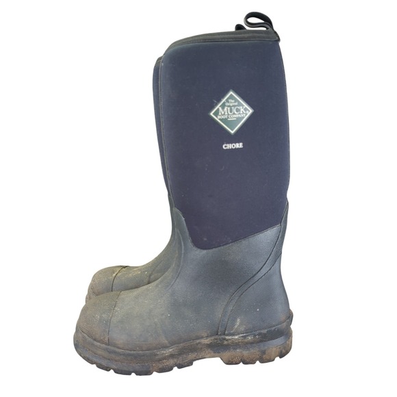Muck Boot Company Chore Tall Black Waterproof Work Boots Men 8 Women 9 Winter main image 8